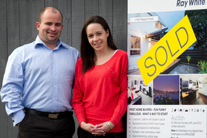 Cameron Brewer and Aleisha Kerr sold their Onehunga home but find buying another property very competitive. Photo / Sarah Ivey