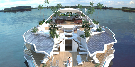 They say, 'No man is an island,' however, it seems that sentiment need not apply to yachts. Above is a promotional image of Orsos Island which double duties as a little yacht. Photo / http://orsosisland.com/