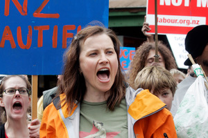 Lucy Lawless should stop protesting. Photo / Doug Sherring