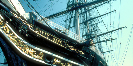 The Cutty Sark at Greenwich, beside the Thames. Photo / Supplied