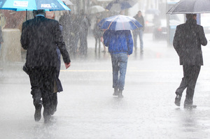 Rainfall is hitting hard in parts of New Zealand today. File photo / Richard Robinson