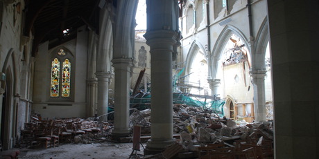 The damage to the Christchurch Cathedral from the devastating earthquake can be repaired, according to a new report. Photo / supplied