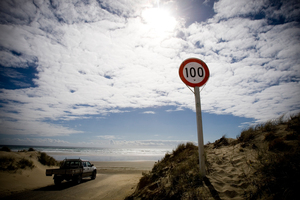A father and daughter were injured in a quadbike accident on Ninety Mile Beach. File photo / Dean Purcell
