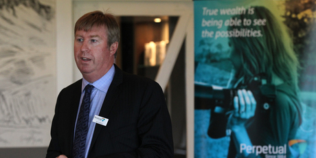 Perpetual chief executive Patrick Middleton announced this week that Perpetual Trust's Mortgage Fund had been put into moratorium until August 31. Photo / Duncan Brown
