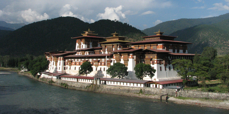 The Punakha dzong, where Bhutan's fifth king was married in 2011. Photo / Thinkstock
