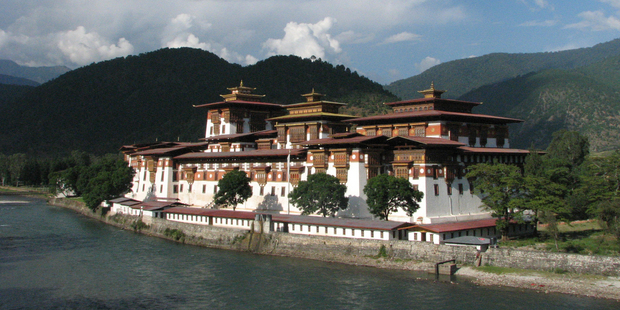 The Punakha dzong, where Bhutan's fifth king was married in 2011. Photo / Thinkstock