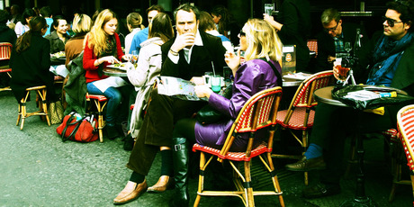Some of the greatest literary minds in history gathered at Paris cafes. Photo / Flip Byrnes