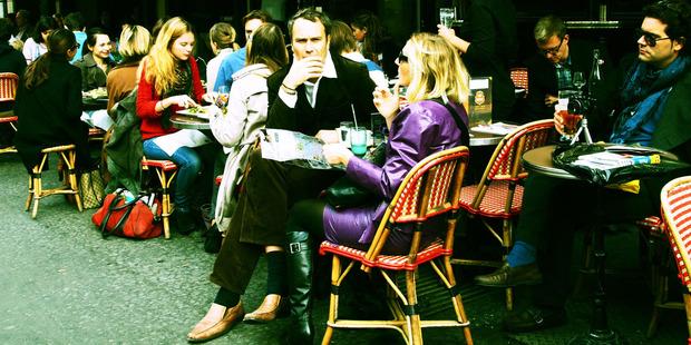 Some of the greatest literary minds in history gathered at Paris cafes. Photo / Flip Byrnes