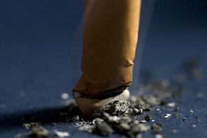 Designated smoking areas have been set up in the Olympic village. Photo / File photo