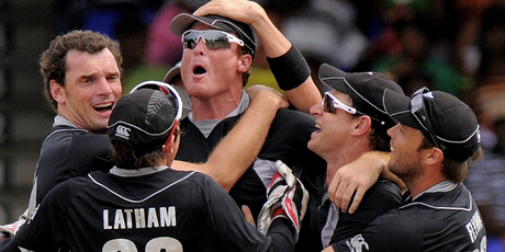 The Black Caps bounced back against the West Indies by taking out the third ODI. Can they keep the series alive on Sunday? Photo / AP