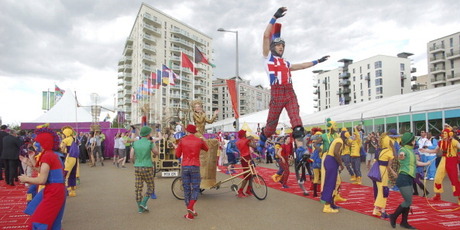The International Zone of the Olympic Village in London. Photo / Getty Images.