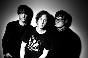 Right to left: Mike Logie, Mikey Prain and Andrew Wilson of Die!Die!Die!. Photo / Supplied