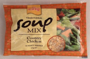 King Traditional Soup Mix, Country Chicken - $3.09 for 210g