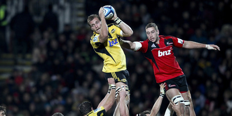 Brad Shields (left) is perhaps the perfect replacement for Jerome Kaino. Photo / Getty Images