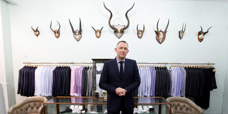 Murray Crane of Crane Brothers in his High St store. He says New Zealand professionals used to go to London, now they go to Sydney. Photo / Richard Robinson