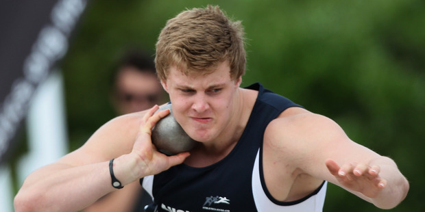 Jacko Gill successfully defended his world title in Barcelona. Picture / Getty Images.