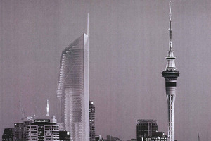 The 65-level tower is proposed for the Yates building site, which is the subject of a heritage battle. Photo / Supplied.