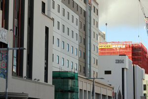 The Ibis Hotel in Hereford St only suffered minor damage in the earthquakes. Photo / Geoff Sloan
