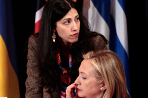 Huma Abedin, top, deputy chief of staff and aide to Secretary of State Hillary Rodham Clinton. File photo / AP