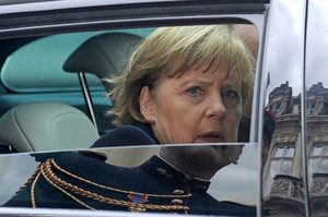 German Chancellor Angela Merkel wants conditions on rescue measures. Photo / AP
