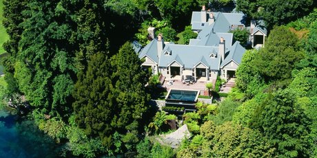 Taupo's Huka Lodge is worth splashing out on. Photo / Jim Eagles