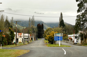Ngarimu Street, the main street through the small town of Ohura near Taumarunui. Photo / NZ Herald