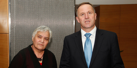 Maori Party co-leader Tariana Turia with Prime Minister John Key. File photo / Mark Mitchell