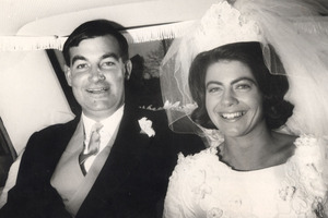 Harvey Crewe and Jeanette Crewe on their wedding day June 18 1966. Photo / Supplied