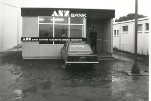 The ANZ Bank where Howard Percy was killed in 1976. File Photo / Supplied