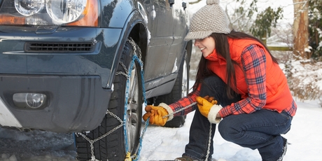 Practise fitting and removing chains at home because learning how to do it under harsh conditions is not a lot of fun.