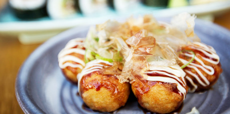 Octopus balls, takoyaki, at Taiko. Photo / Richard Robinson