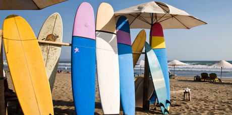 Kuta is world-renowned for surfing. Photo / Thinkstock