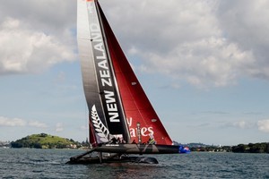 Luna Rossa and Team New Zealand will train and race each other on AC45 catamarans. Photo / Dean Purcell.