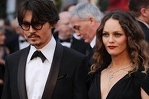 Johnny Depp and partner Vanessa Paradis. Photo / AP