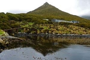 An abandoned weather station on Campbell island. Photo / Jim Eagles