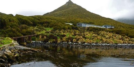 An abandoned weather station on Campbell island. Photo / Jim Eagles