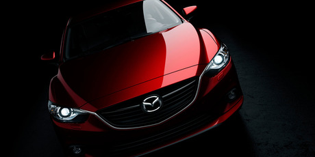 A teaser shot of the 2013 Mazda6 to be unveiled at the Moscow Motor Show in August. Photo / Supplied