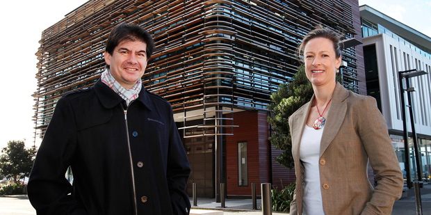 Darren Whitaker-Barnett and Victoria Armstrong of WhosOnLocation. Photo / Mark Mitchell
