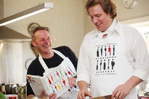 Teacher Grant Allen is now learning from his pupil, Alex Mackay. Photo / Doug Sherring