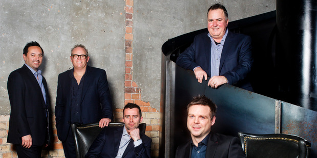 Chefs Warren Turnbull, Al Brown, Sean Marshall, Simon Gault and Ben Bayly will be sharing their culinary knowledge with the public during Auckland Restaurant Month. Photo / Babiche Martens