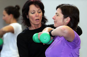 The YMCA's Muscle Sculpt classes involve no posing in the gym mirror. Your muscles will be flexing - a lot. Photo / Doug Sherring