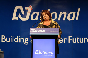 Social Development Minister Paula Bennett at the conference. Photo / Michael Craig