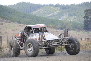 Trevor in his buggy. Photo / Supplied