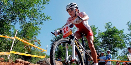 Competitors such as Poland's Maja Wloszczowska will be kept safe during their Olympic races because emergency services will be at the most optimal places. Photo / AP