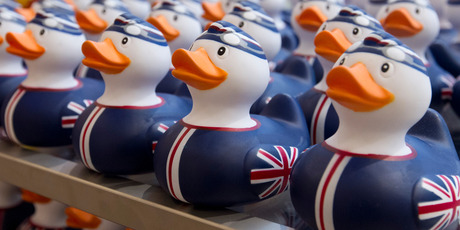 Olympic-themed rubber duckies are a snip at $10 in the John Lewis department store adjacent to London's Olympic Park. Photo / Mark Mitchell