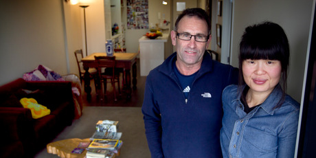 Brent Foster and Caroline Lim used Caroline's KiwiSaver subsidy to help to buy their apartment in Mt Eden. Photo / Natalie Slade