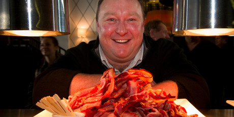Chris Brown says he has been working towards New Zealand's top bacon prize for years. Photo / Greg Bowker