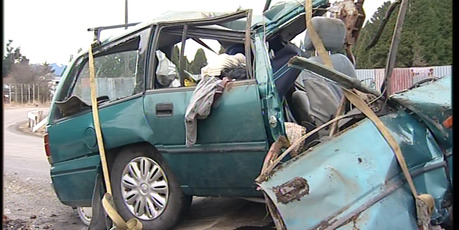 Benjamin Blake of Chile was the only survivor of this crash which killed four others. Photo / One News