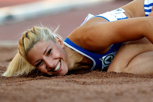 Greece's Voula Papachristou's tweeting landed her in the fire. Photo / AP