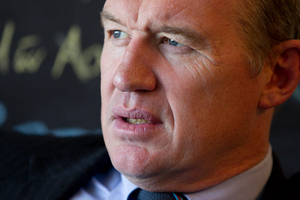 Sir John Kirwan talks about his new job as the coach of the Blues. Photo / Greg Bowker.
